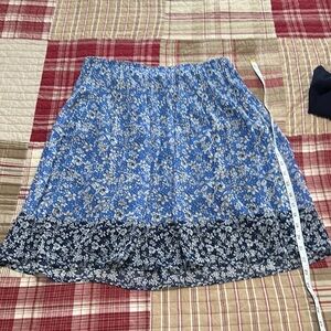 Floral Blue Skirt